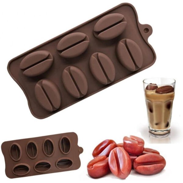 Kahve Çekirdeği Şekilli Silikon Kalıp Şık Tasarımlı Fonksiyonel Ürün