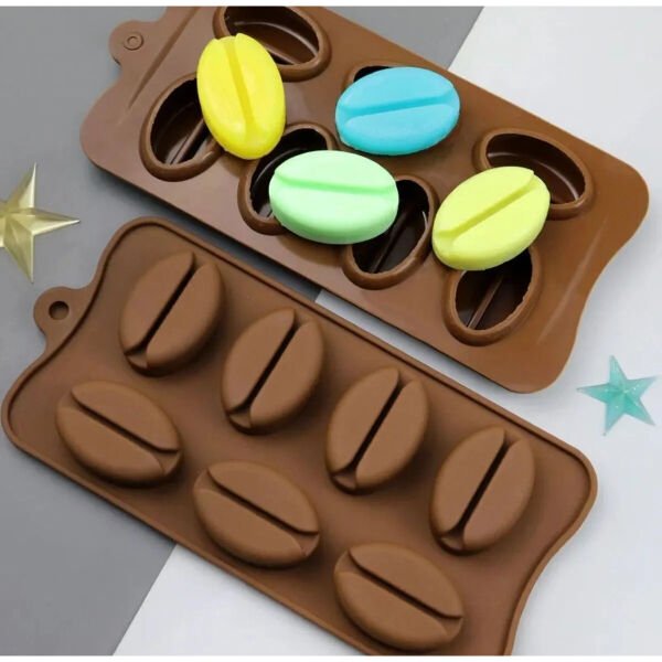 Kahve Çekirdeği Şekilli Silikon Kalıp Şık Tasarımlı Fonksiyonel Ürün