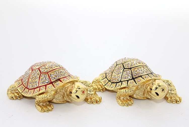 Swarovski Taşlı Kaplumbağa Figürü Model 1 Şık Tasarımlı Fonksiyonel Ürün