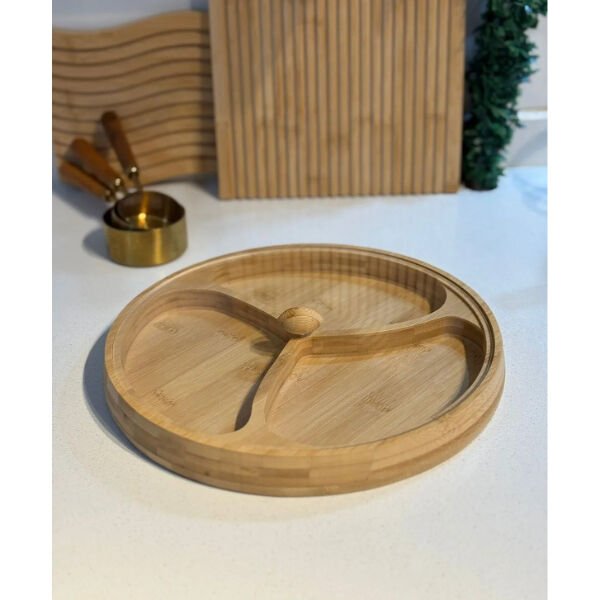 Kapaklı 3 Bölmeli Çerezlik Şık Tasarımlı Fonksiyonel Ürün