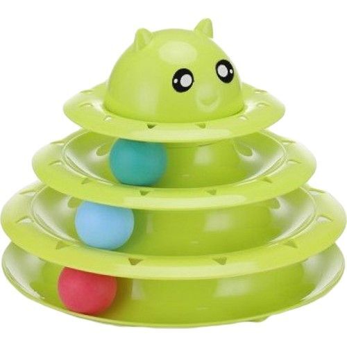 3 Katlı Kedi Oyuncağı Turntable Cat Toy Şık Tasarımlı Fonksiyonel Ürün