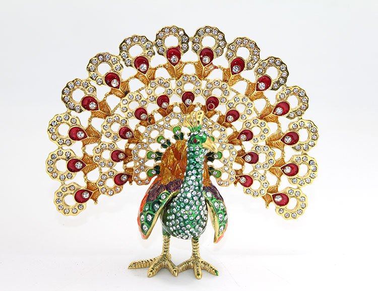 Swarovski Taşlı Tavuskuşu Model 3 Şık Tasarımlı Fonksiyonel Ürün