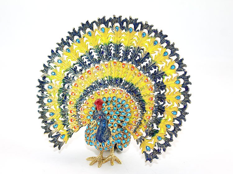 Swarovski Taşlı Tavuskuşu Model 7 Şık Tasarımlı Fonksiyonel Ürün