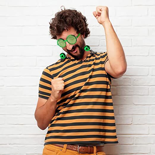 Disko Toplu Küpeli Parti Gözlüğü Yeşil Renk Şık Tasarımlı Fonksiyonel Ürün