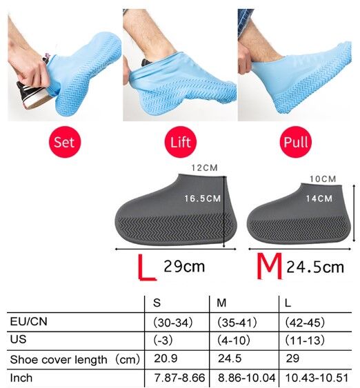 Su Geçirmez Ayakkabı Kılıfı L Beden Şık Tasarımlı Fonksiyonel Ürün