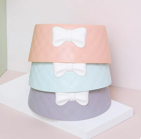 Mikopet Şık Desenli Fiyonklu Mama Kabı Şık Tasarımlı Fonksiyonel Ürün