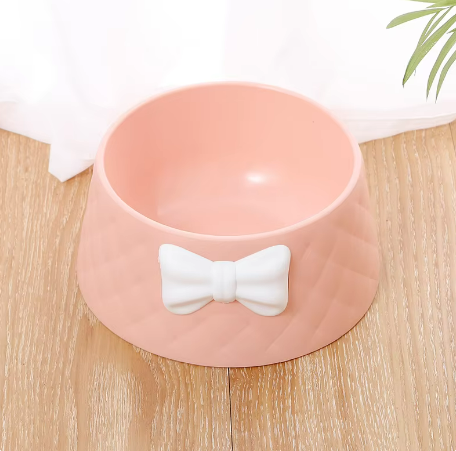 Mikopet Şık Desenli Fiyonklu Mama Kabı Şık Tasarımlı Fonksiyonel Ürün