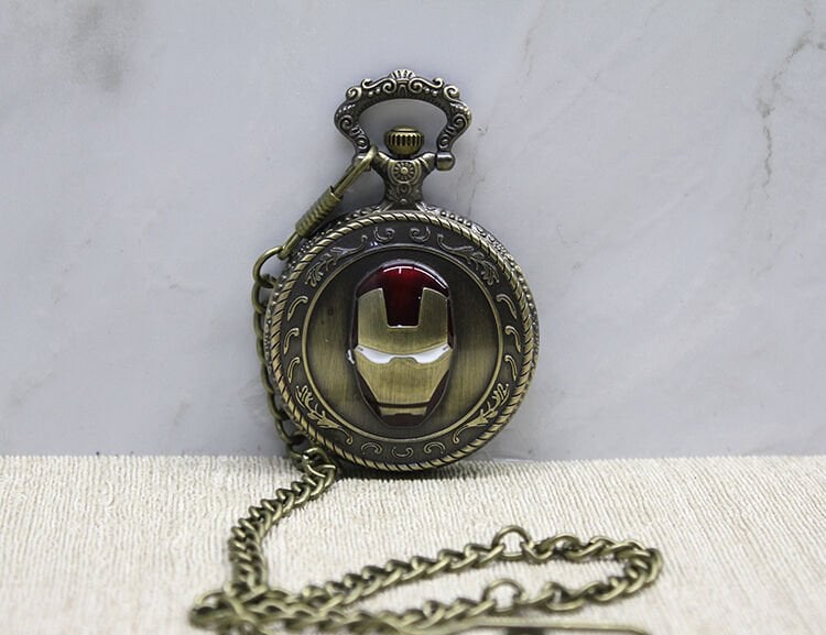 Iron Man Tasarımlı Köstekli Saat Şık Tasarımlı Fonksiyonel Ürün