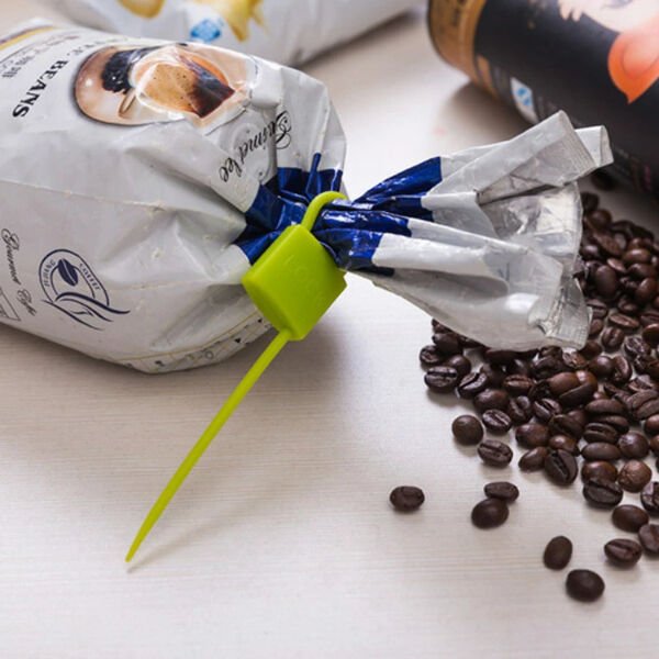 Kilit Şeklinde Silikon Kablo ve Poşet Bağlama Aparatı (3'lü Set) Şık Tasarımlı Fonksiyonel Ürün