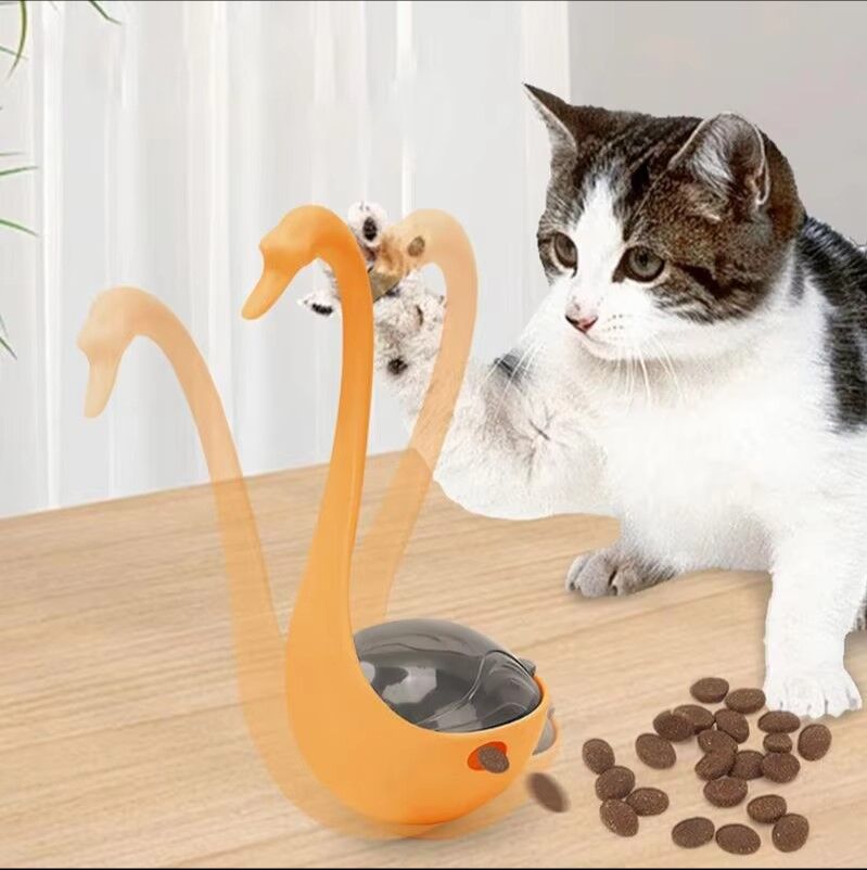 Kuğu Şeklinde Lazerli Kedi Oyuncağı Şık Tasarımlı Fonksiyonel Ürün