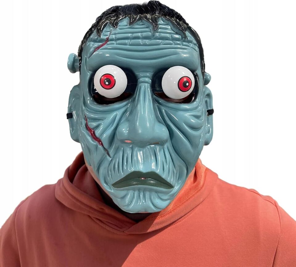 Frankenstein Temalı Sallanan Oynar Gözlü Maske Şık Tasarımlı Fonksiyonel Ürün