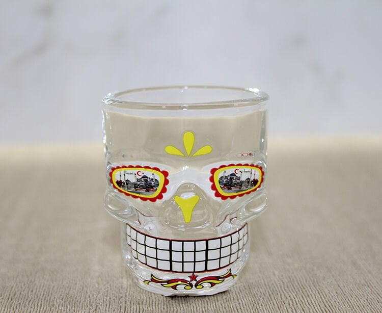 İstanbul Temalı Cam Kurukafa Shot Bardak Şık Tasarımlı Fonksiyonel Ürün