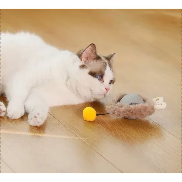 Tüylü Şarjlı Kedi Oyuncağı Şık Tasarımlı Fonksiyonel Ürün