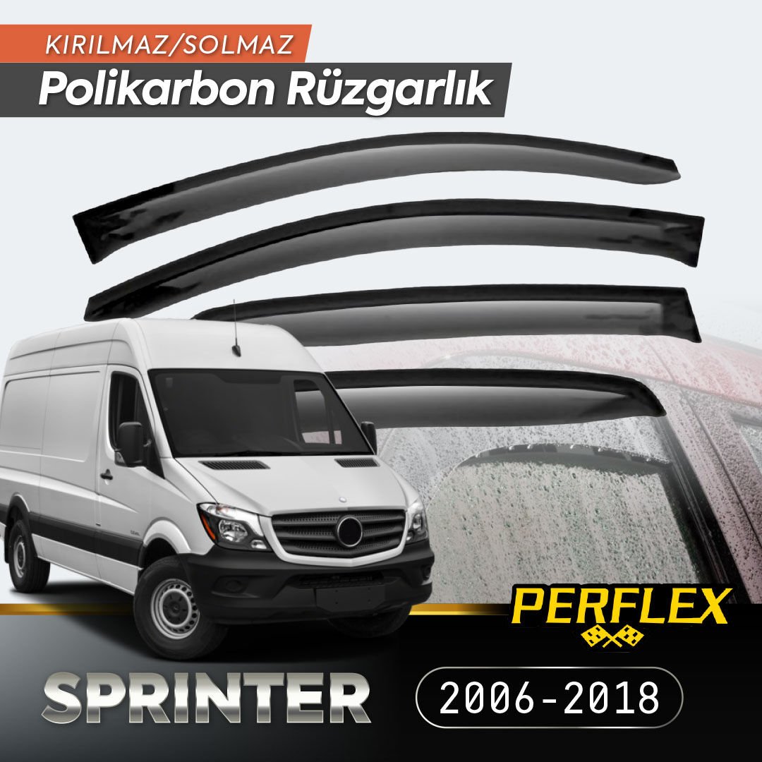 Mercedes Sprinter 2006-2018 Cam Rüzgarlığı V2 Mugen Şık Tasarımlı Fonksiyonel Ürün