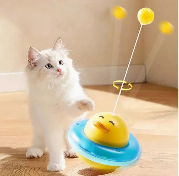 UFO Şekilli Ördek Kedi Oyuncağı Şık Tasarımlı Fonksiyonel Ürün