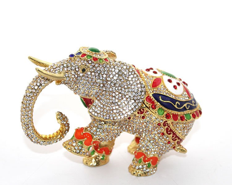 Swarovski Taşlı Tekli Fil Figürü Model 6 Şık Tasarımlı Fonksiyonel Ürün