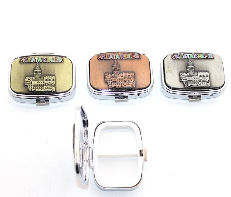 İstanbul Temalı Enfiye Kutusu Galata Kulesi Baskılı Şık Tasarımlı Fonksiyonel Ürün