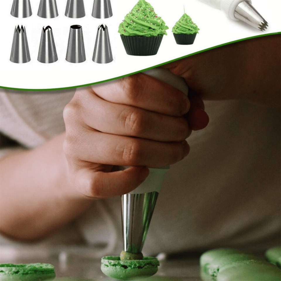 Krema Sıkma Seti 10 Parça Şık Tasarımlı Fonksiyonel Ürün