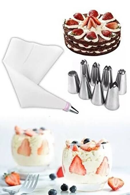 Krema Sıkma Seti 10 Parça Şık Tasarımlı Fonksiyonel Ürün