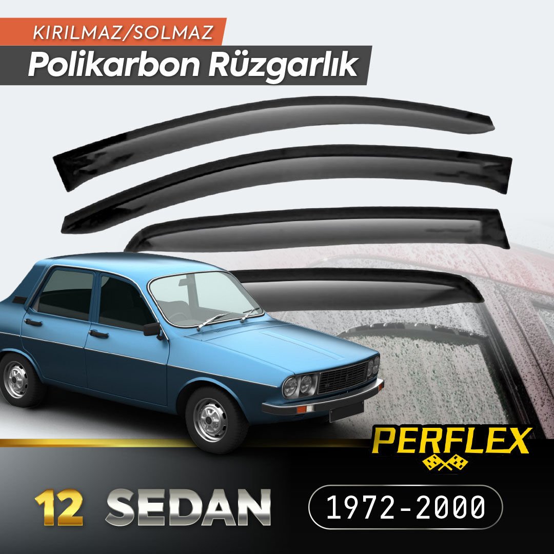 Renault 12 Sedan 1972-2000 Cam Rüzgarlığı V2 Mugen Şık Tasarımlı Fonksiyonel Ürün