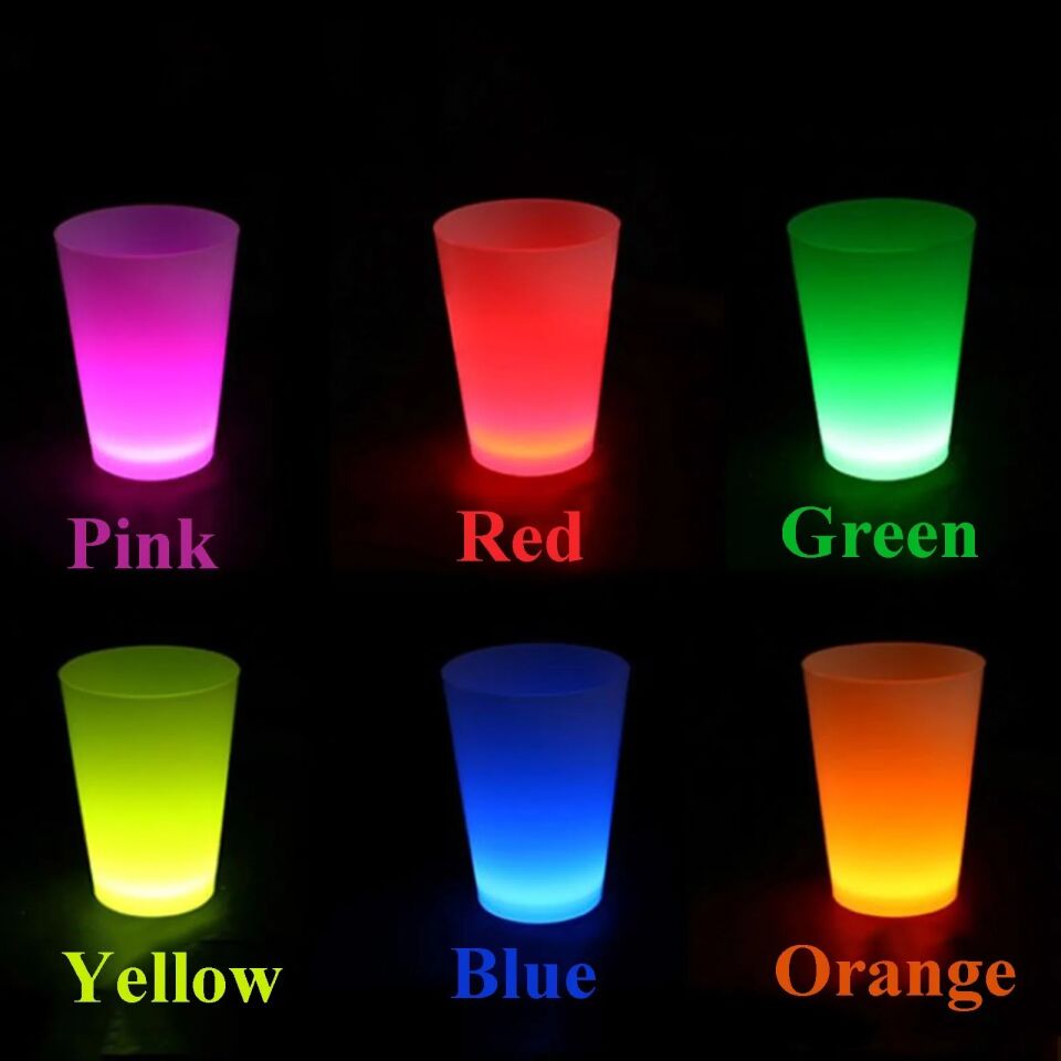 Glow Partisi Bardakları 6 Renk 6 Adet Şık Tasarımlı Fonksiyonel Ürün