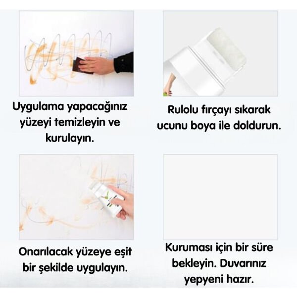 Küçük Duvar Tamir Rötuş Boyası Şık Tasarımlı Fonksiyonel Ürün