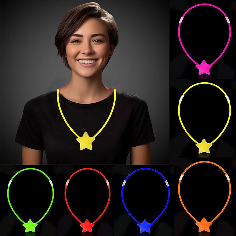 Glow Stick Yıldız Kolye Şık Tasarımlı Fonksiyonel Ürün