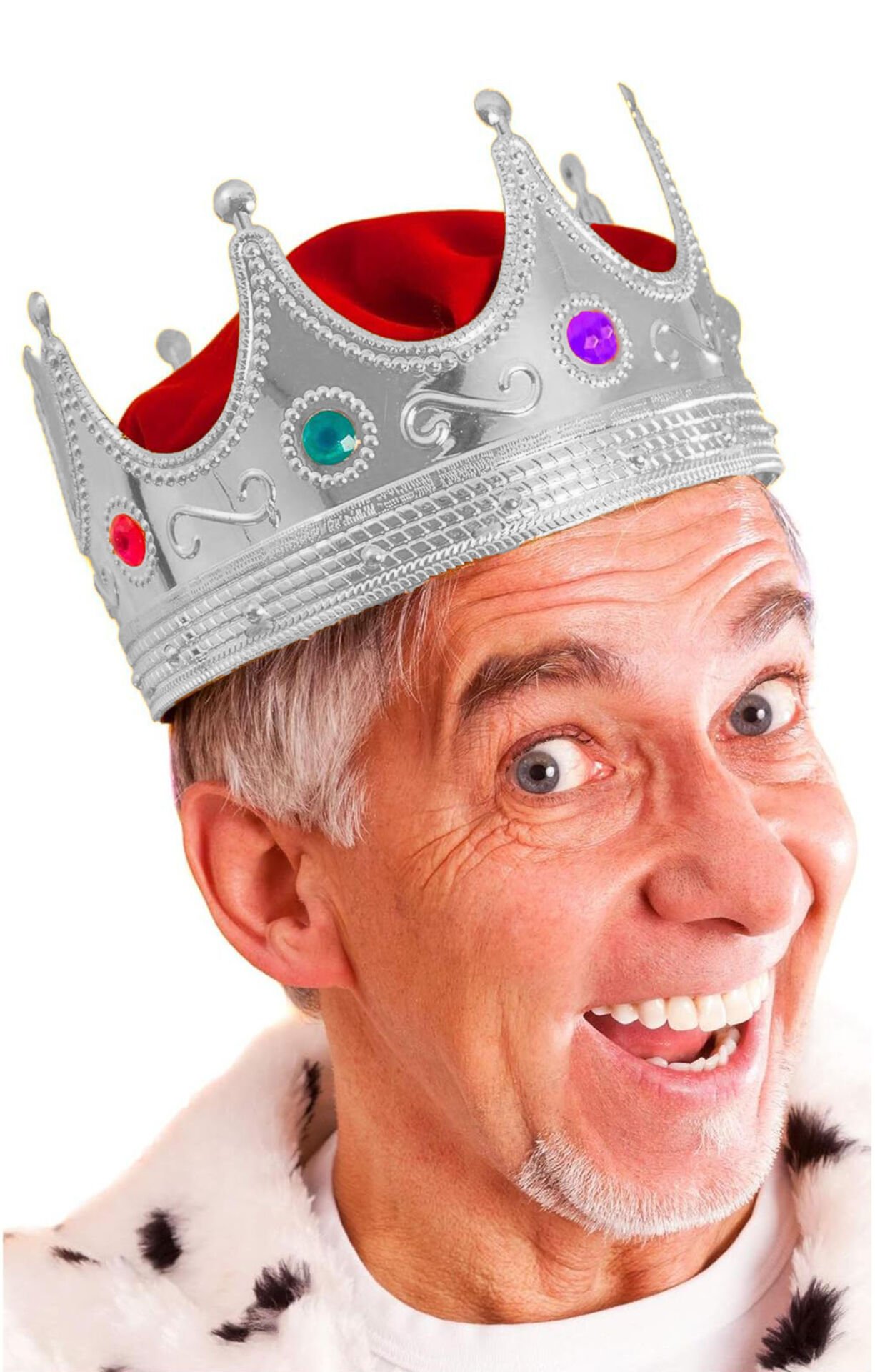 Gümüş Kral Tacı Yetişkin-Çocuk Uyumlu Şık Tasarımlı Fonksiyonel Ürün