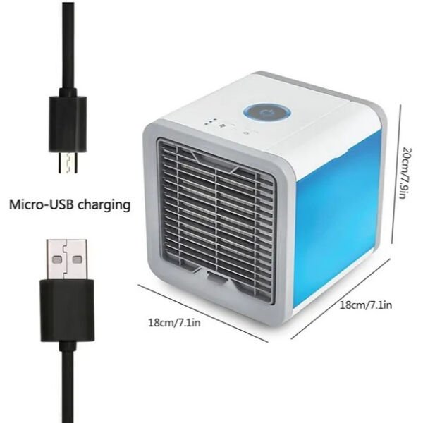 Masaüstü Kare Su Hazneli Fan Şık Tasarımlı Fonksiyonel Ürün