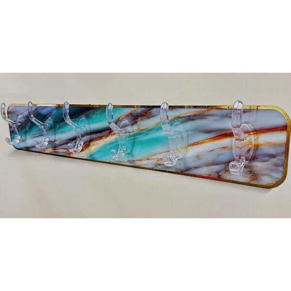 Mermer Desenli Yapışkanlı Askılık Şık Tasarımlı Fonksiyonel Ürün