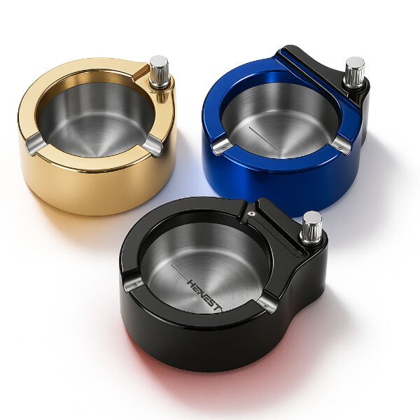 Metal Kibritli Küllük Şık Tasarımlı Fonksiyonel Ürün