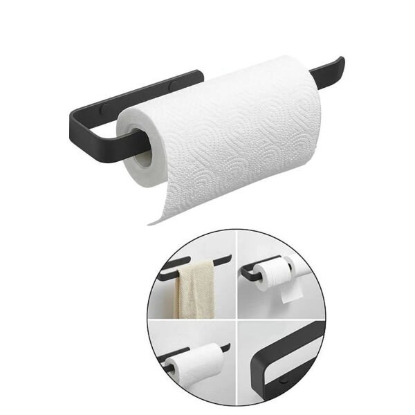 Metal Mat Siyah Havluluk Şık Tasarımlı Fonksiyonel Ürün