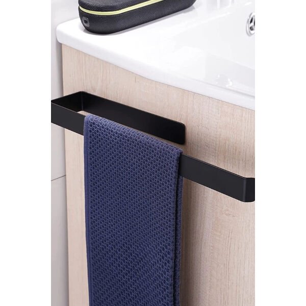 Metal Mat Siyah Havluluk Şık Tasarımlı Fonksiyonel Ürün