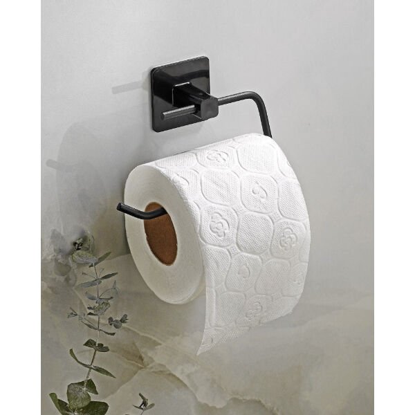 Metal Siyah Tuvalet Kağıtlığı Şık Tasarımlı Fonksiyonel Ürün