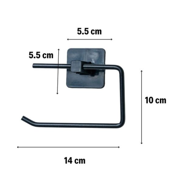 Metal Siyah Tuvalet Kağıtlığı Şık Tasarımlı Fonksiyonel Ürün
