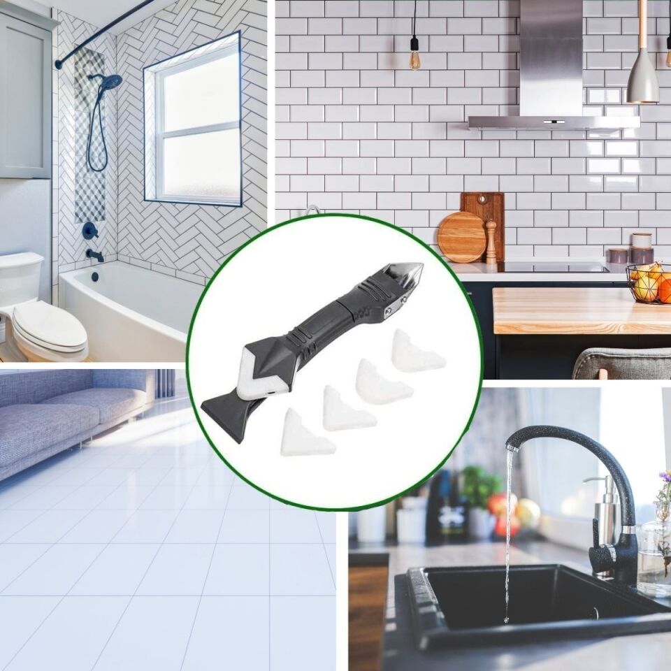 Fayans Derz Silikon Kazıyıcı Uygulayıcı Şık Tasarımlı Fonksiyonel Ürün