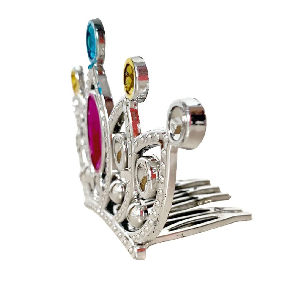 Gümüş Taraklı Prenses Tacı 2 No Şık Tasarımlı Fonksiyonel Ürün