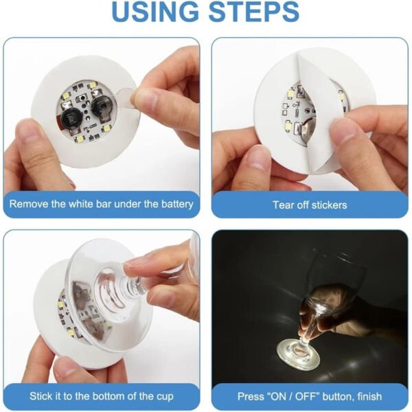 Nargile Altı Yapışkanlı Led Işık Şık Tasarımlı Fonksiyonel Ürün