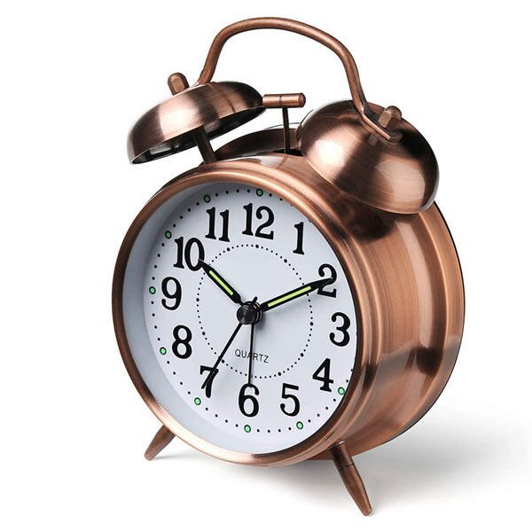 Nostaljik Metal Çalar Masa Saati Orta Boy Şık Tasarımlı Fonksiyonel Ürün