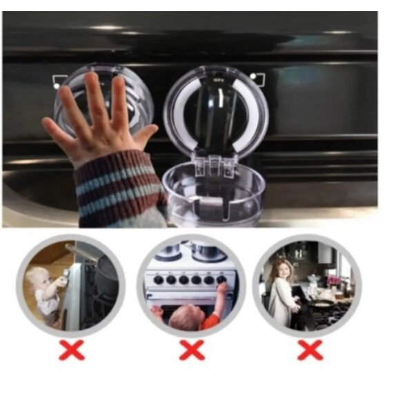 Ocak Düğmesi Koruyucu Kapak 2 Adet Şık Tasarımlı Fonksiyonel Ürün