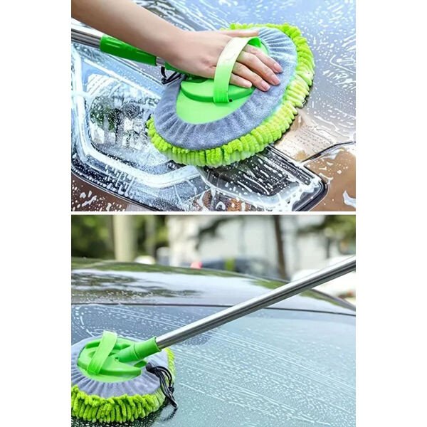 Yedek Bezli Mikrofiber Araba Yıkama Fırçası Şık Tasarımlı Fonksiyonel Ürün