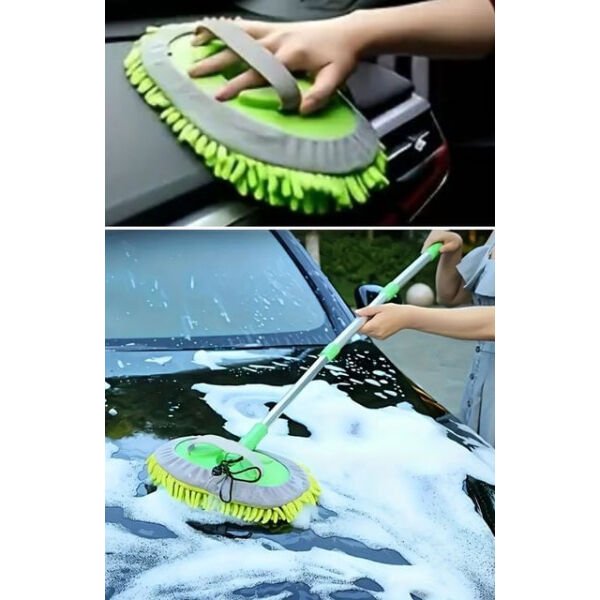 Yedek Bezli Mikrofiber Araba Yıkama Fırçası Şık Tasarımlı Fonksiyonel Ürün