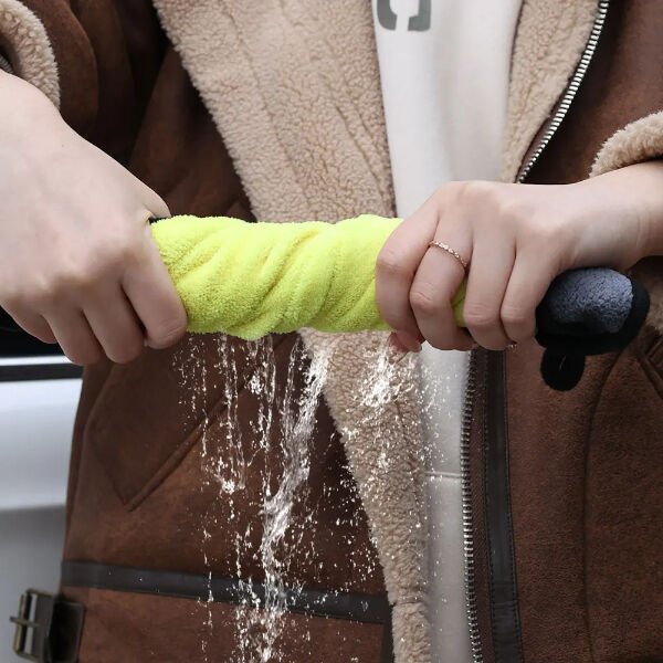 Yünlü Mikrofiber Araba Temizlik Bezi 50x70 cm Şık Tasarımlı Fonksiyonel Ürün