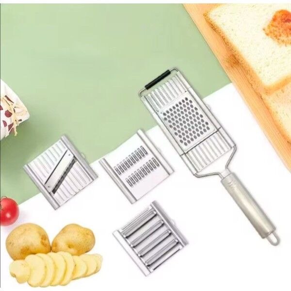 Paslanmaz Çelik 4'lü Set El Rendesi Şık Tasarımlı Fonksiyonel Ürün