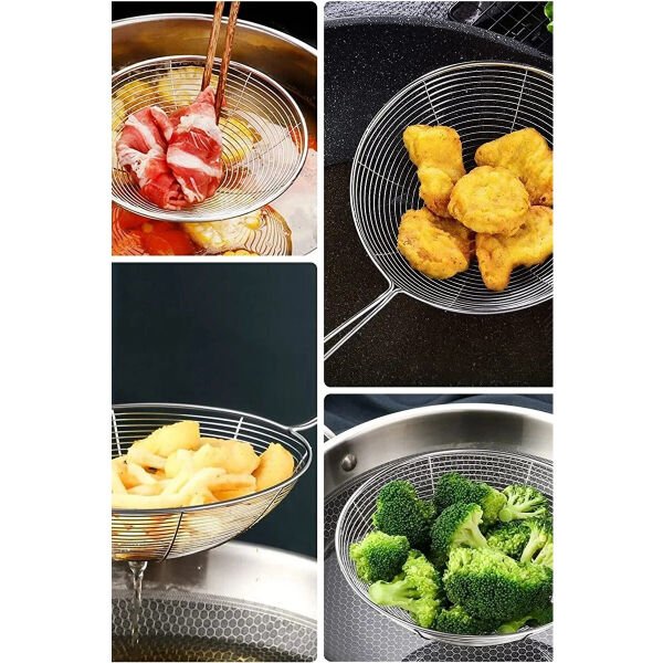 Paslanmaz Çelik Kevgir Şık Tasarımlı Fonksiyonel Ürün