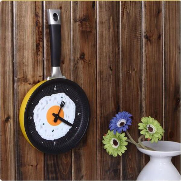 Yumurta Tavası Mutfak Saati Şık Tasarımlı Fonksiyonel Ürün