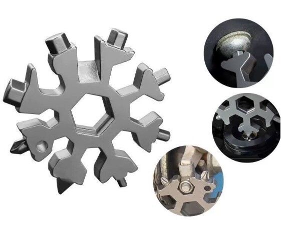 Kar Tanesi Çok Amaçlı Anahtarlık Açacak Şık Tasarımlı Fonksiyonel Ürün