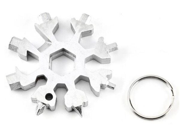 Kar Tanesi Çok Amaçlı Anahtarlık Açacak Şık Tasarımlı Fonksiyonel Ürün