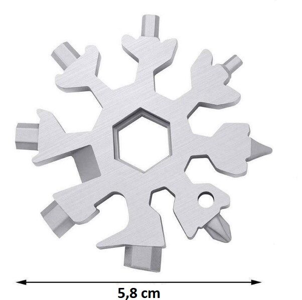 Kar Tanesi Çok Amaçlı Anahtarlık Açacak Şık Tasarımlı Fonksiyonel Ürün