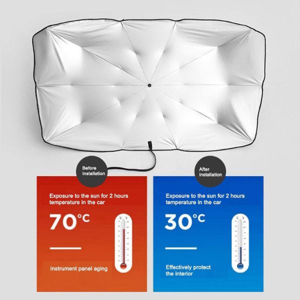 Araba Ön Cam Güneşlik Şemsiye Şık Tasarımlı Fonksiyonel Ürün